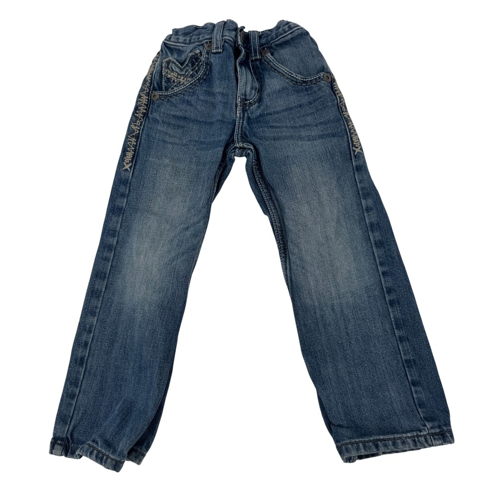 Wrangler 20X Jeans Kids 5 Slim Blue Embroidered Western Denim Pants 42JWXBB‎